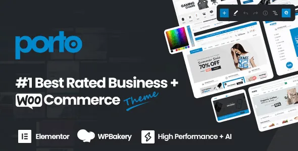 Porto multipurpose WooCommerce WordPress theme homepage preview