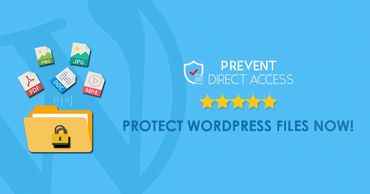 Prevent Direct Access Gold WordPress file protection plugin interface