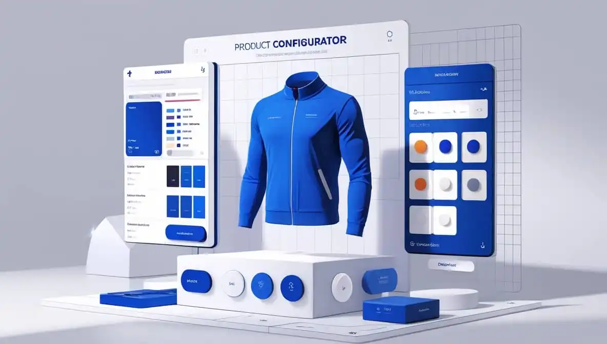 Product configurator for WooCommerce plugin showing layer-based visual customization interface