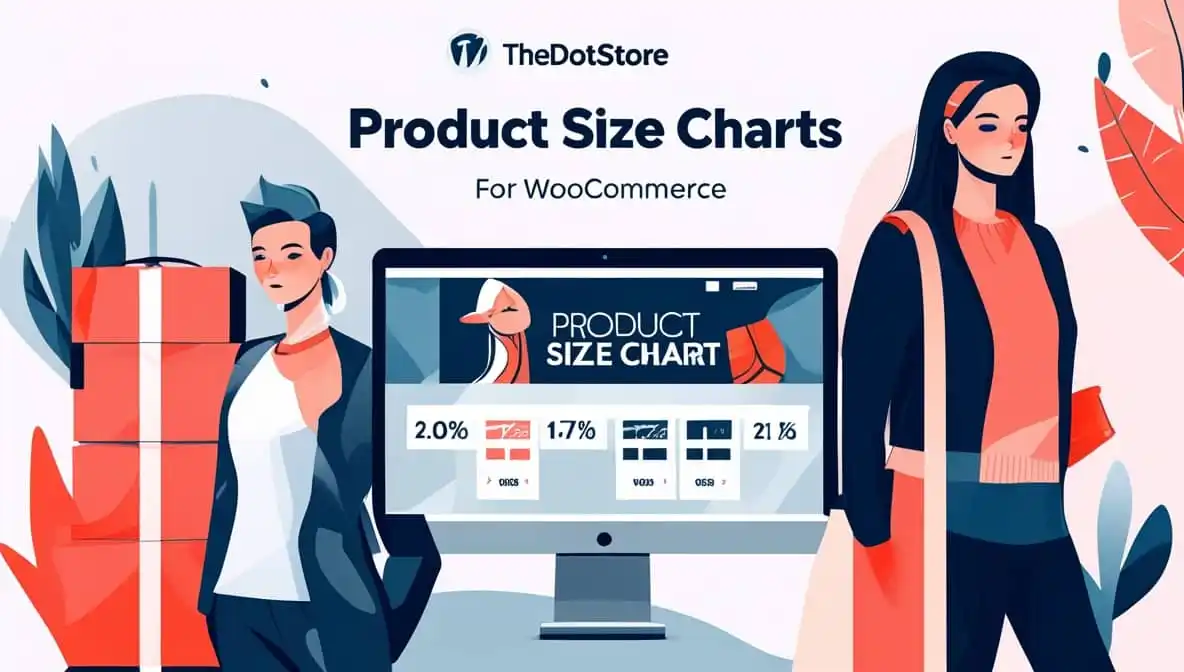 WooCommerce size chart plugin admin interface showing customizable product size table with multiple display options