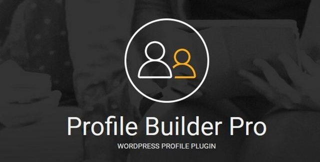 Profile Builder Pro WordPress plugin interface showing customizable front-end user registration and login forms