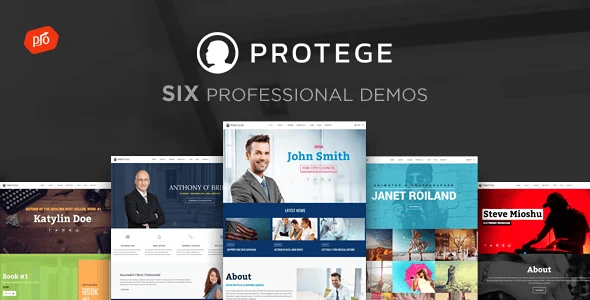 Protege minimalist WordPress theme for personal branding with clean professional design