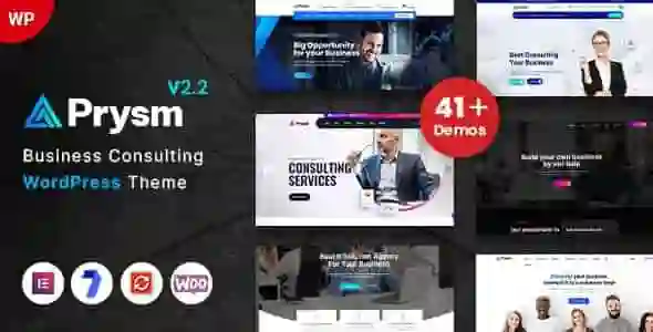 Prysm consulting and finance WordPress theme preview