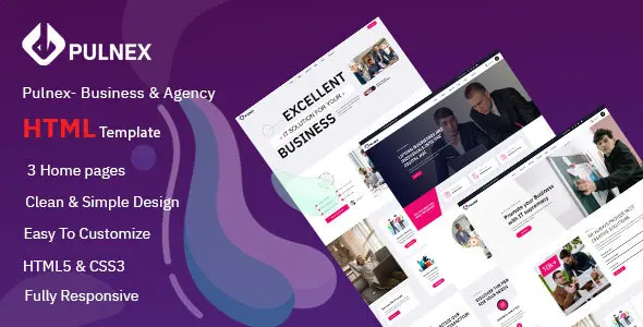Pulnex responsive creative agency HTML template built on Bootstrap 5
