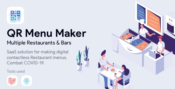 QR Menu Maker PHP script for creating contactless restaurant menus with QR codes