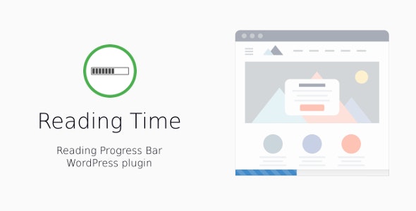 Reading progress bar for WordPress plugin showing scroll position and estimated reading time on a blog post