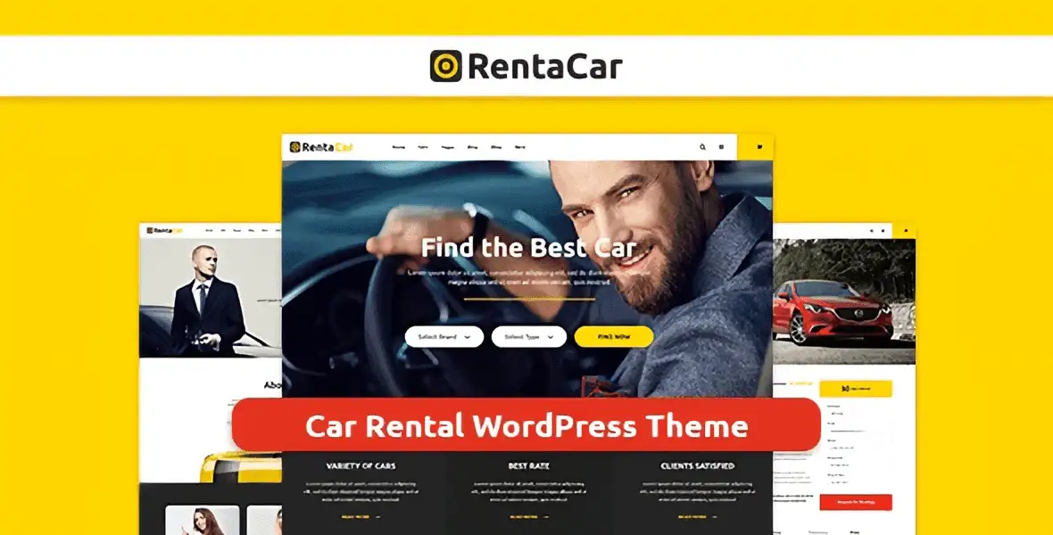 Rentacar car rental WordPress theme for Elementor PRO