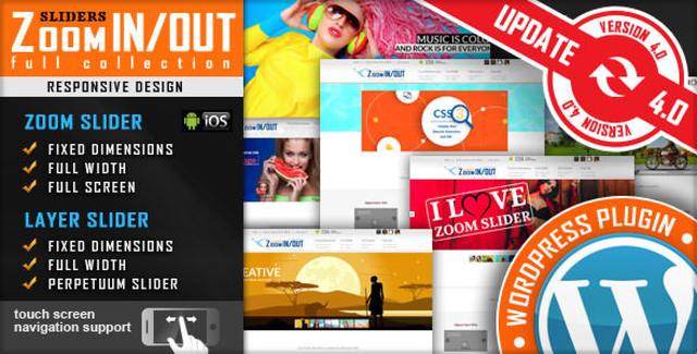 Responsive zoom in/out slider WordPress plugin with Ken Burns effect preview