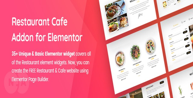 Restaurant and Cafe Addon for Elementor WordPress plugin interface
