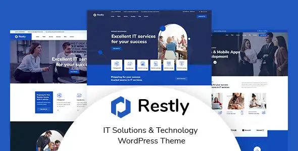 Restly IT solutions and technology WordPress theme with Elementor and WooCommerce support