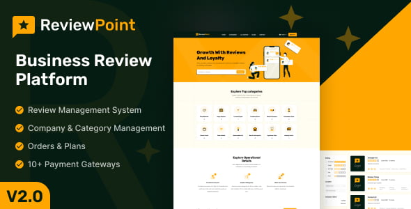 ReviewPoint business review platform dashboard interface
