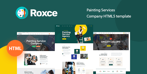 Roxce painting services company HTML5 template