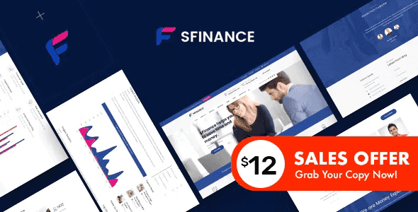 SFinance business consulting HTML template preview for financial and professional services websites