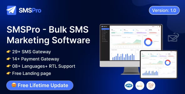 SMSPro bulk SMS marketing PHP script
