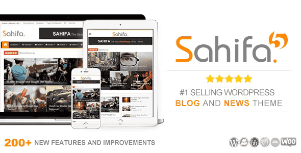 Sahifa WordPress news magazine theme homepage layout preview