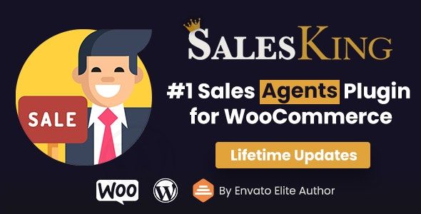 SalesKing WooCommerce sales agent plugin dashboard interface