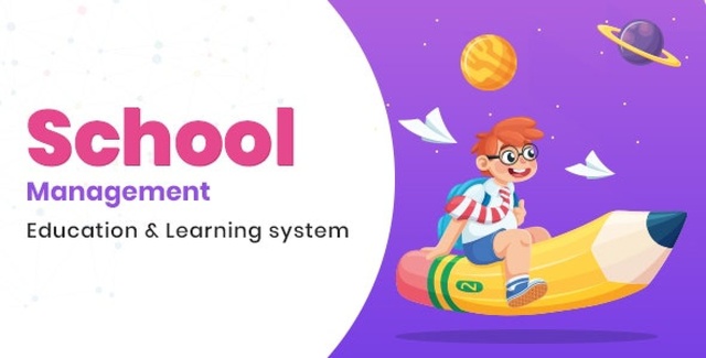 School management WordPress plugin dashboard showing student records, fee collection, and exam scheduling