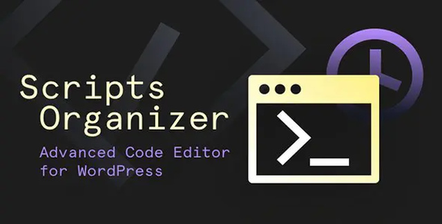 Scripts Organizer WordPress code editor plugin dashboard interface