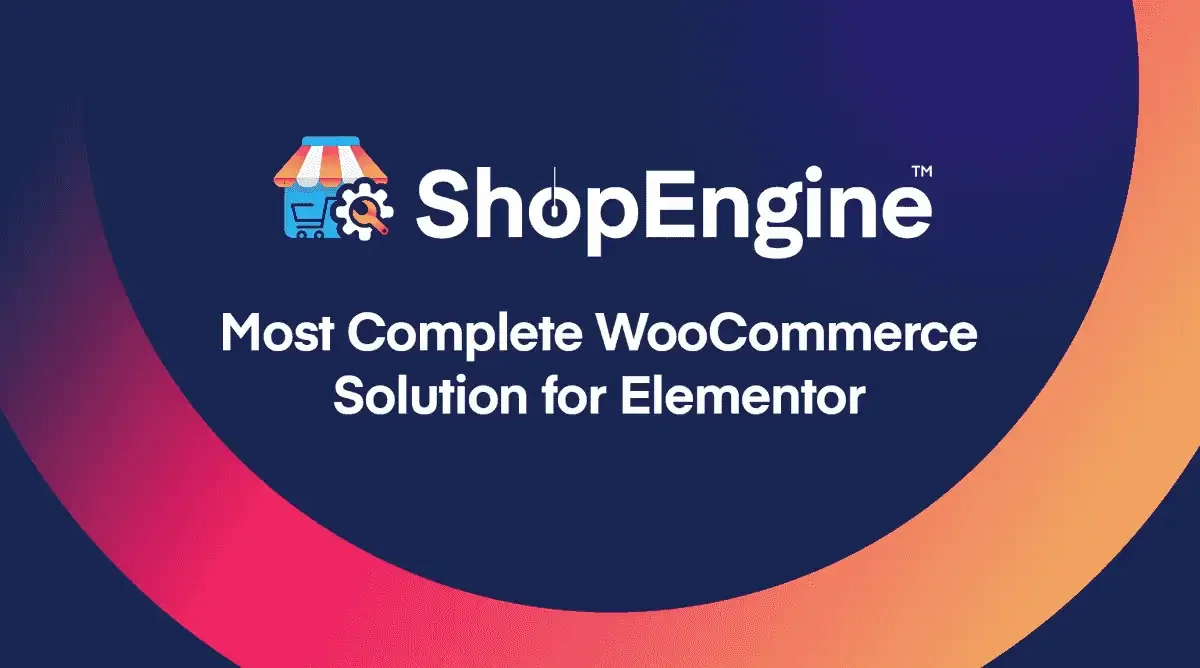 ShopEngine Pro WooCommerce builder for Elementor store page design interface