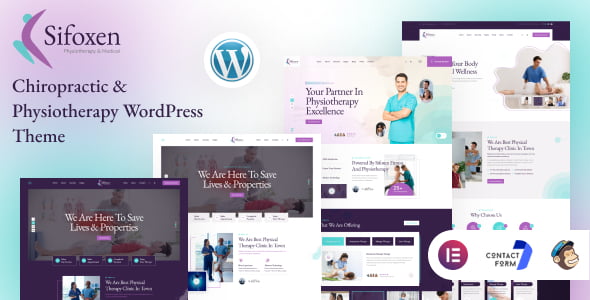 Sifoxen chiropractic and physiotherapy WordPress theme for therapy websites