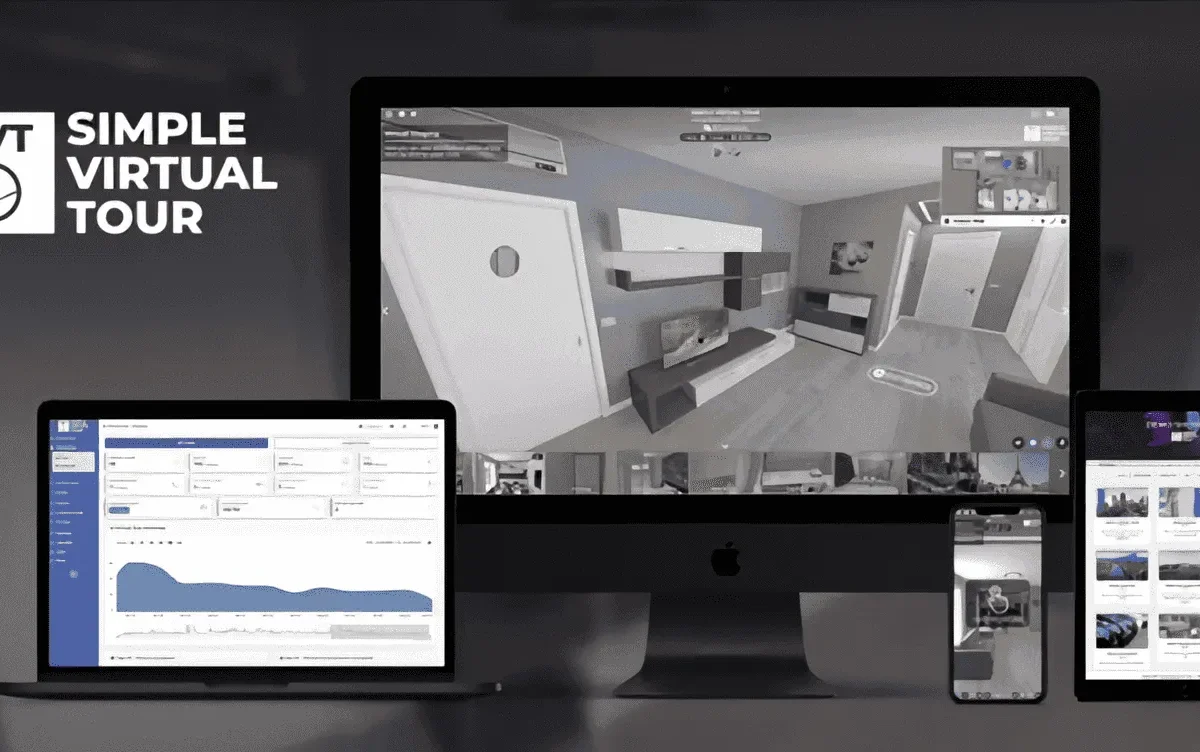Virtual tour SaaS PHP script dashboard interface showing tour management and subscription plans