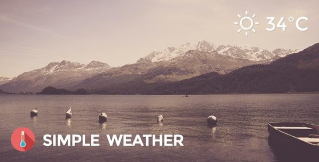 Simple Weather WordPress plugin displaying a 7-day forecast with multilingual support and customizable widget