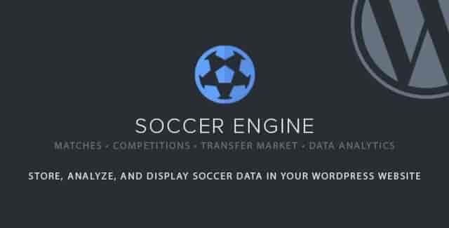 Soccer Engine WordPress plugin for soccer team statistics, match tracking, and player data management