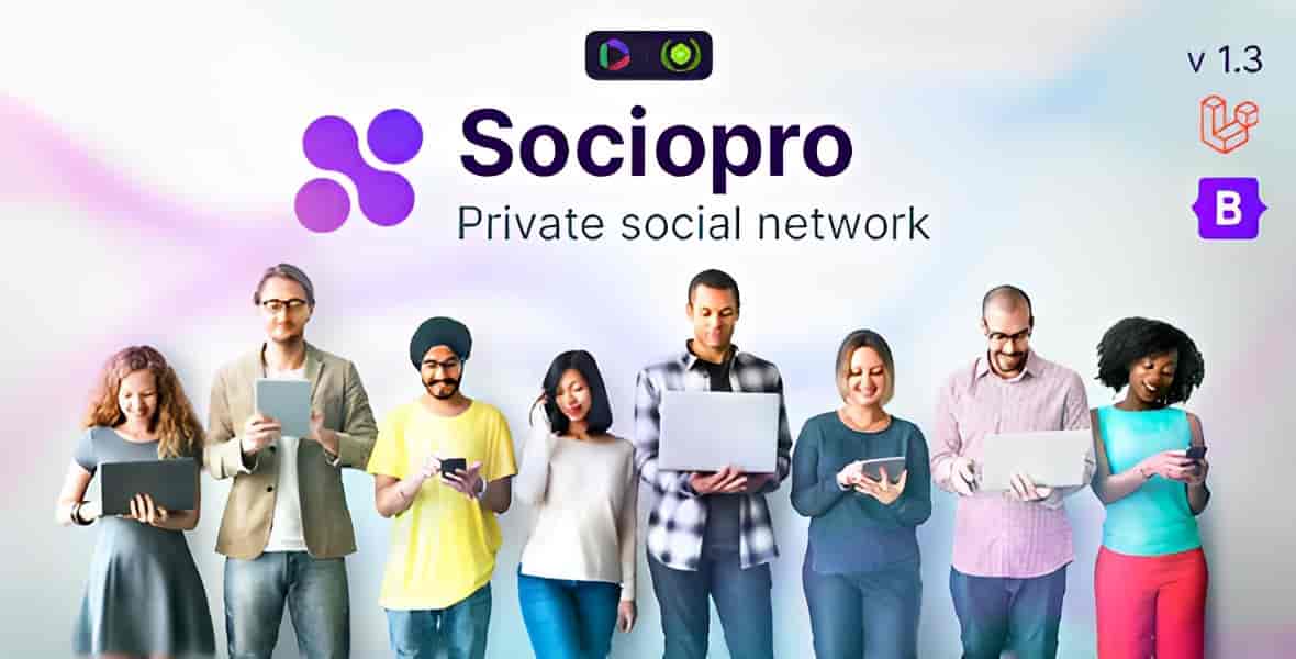 Sociopro private social network PHP script for building secure community platforms