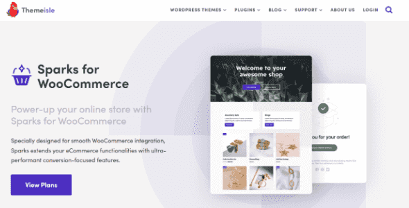 Sparks WooCommerce conversion optimization plugin dashboard interface