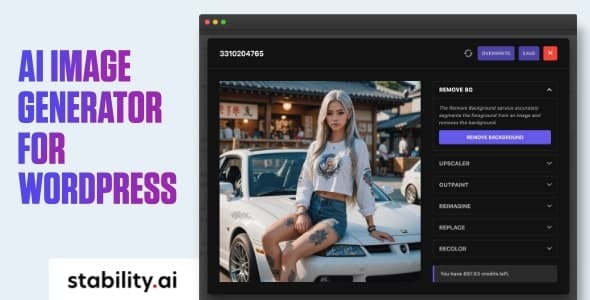 Spero AI image generator and editor plugin for WordPress media library