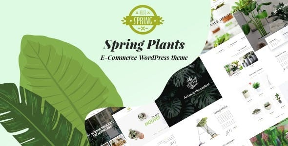 Spring gardening WordPress theme preview for plants and landscaping websites