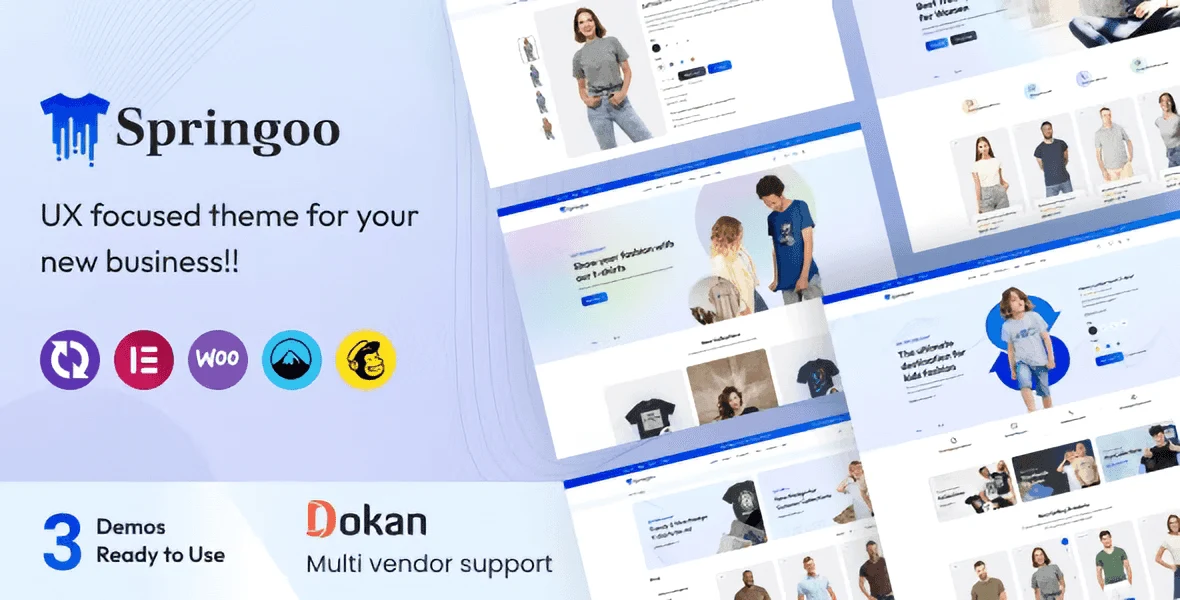 Springoo fashion WooCommerce WordPress theme for apparel and clothing stores
