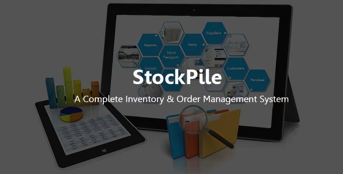 Stockpile inventory management PHP script dashboard interface