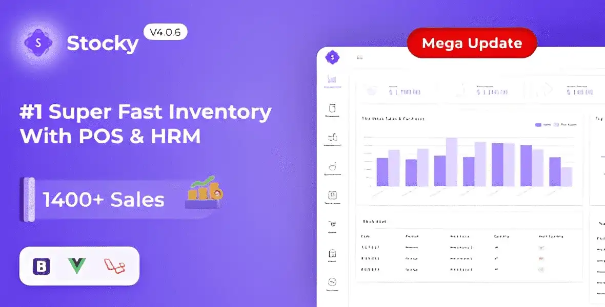 Stocky POS and inventory management PHP script dashboard for tracking products and sales