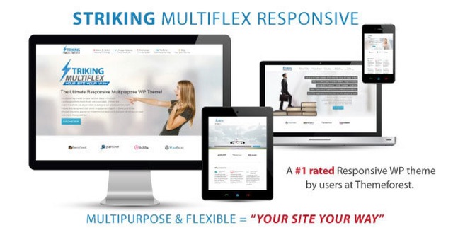 Striking MultiFlex responsive WordPress theme for WooCommerce