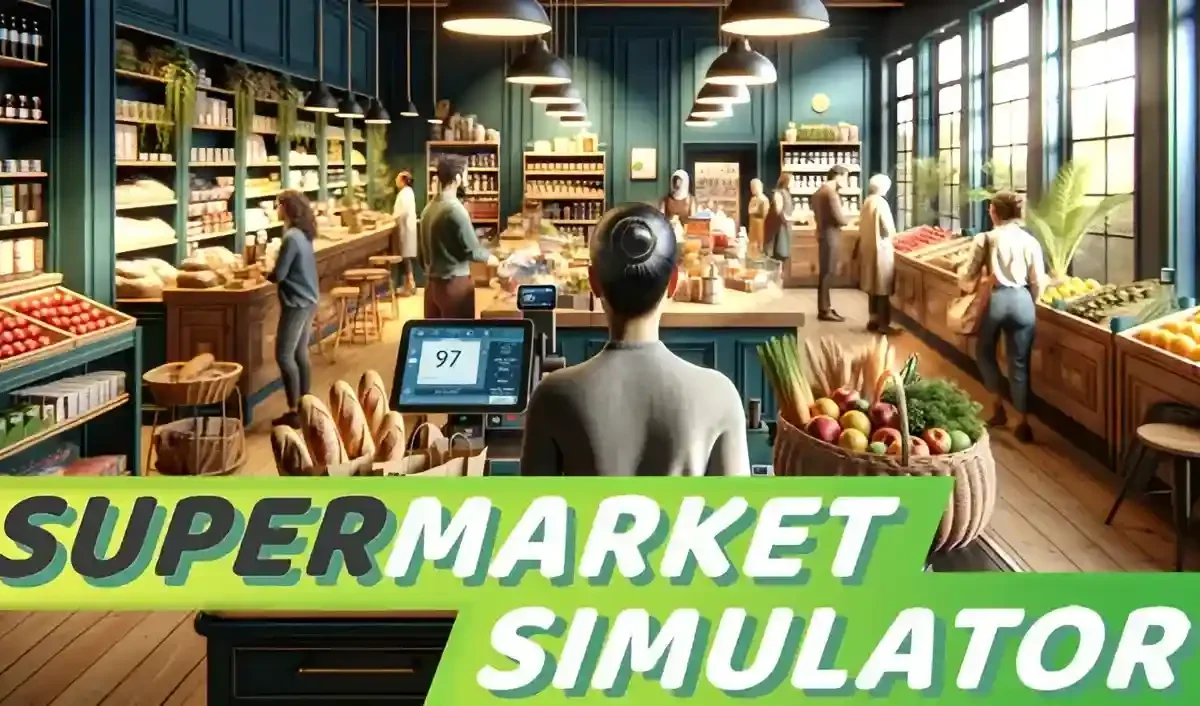 Supermarket Simulator Windows gameplay showing first-person supermarket management