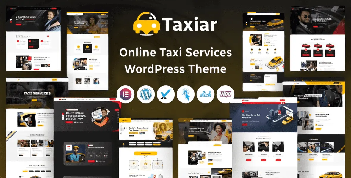 Taxiar WordPress theme for online taxi services and car rental businesses