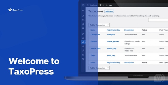 TaxoPress Pro WordPress taxonomy management plugin dashboard