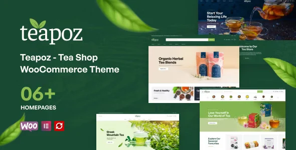 Teapoz tea shop WooCommerce WordPress theme demo preview