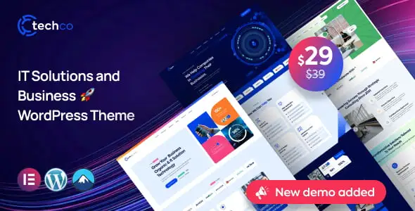 Techco IT Solutions WordPress Theme modern responsive website design for tech businesses