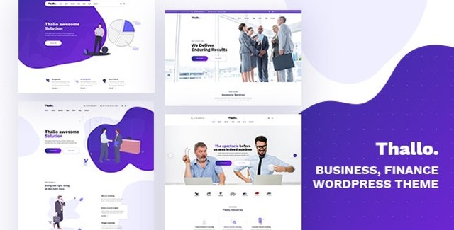 Thallo consulting and finance WordPress theme preview