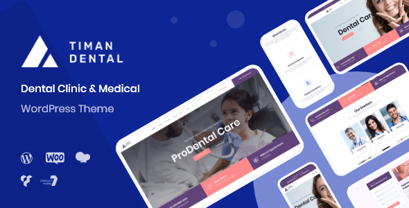 Timan dental clinic WordPress theme