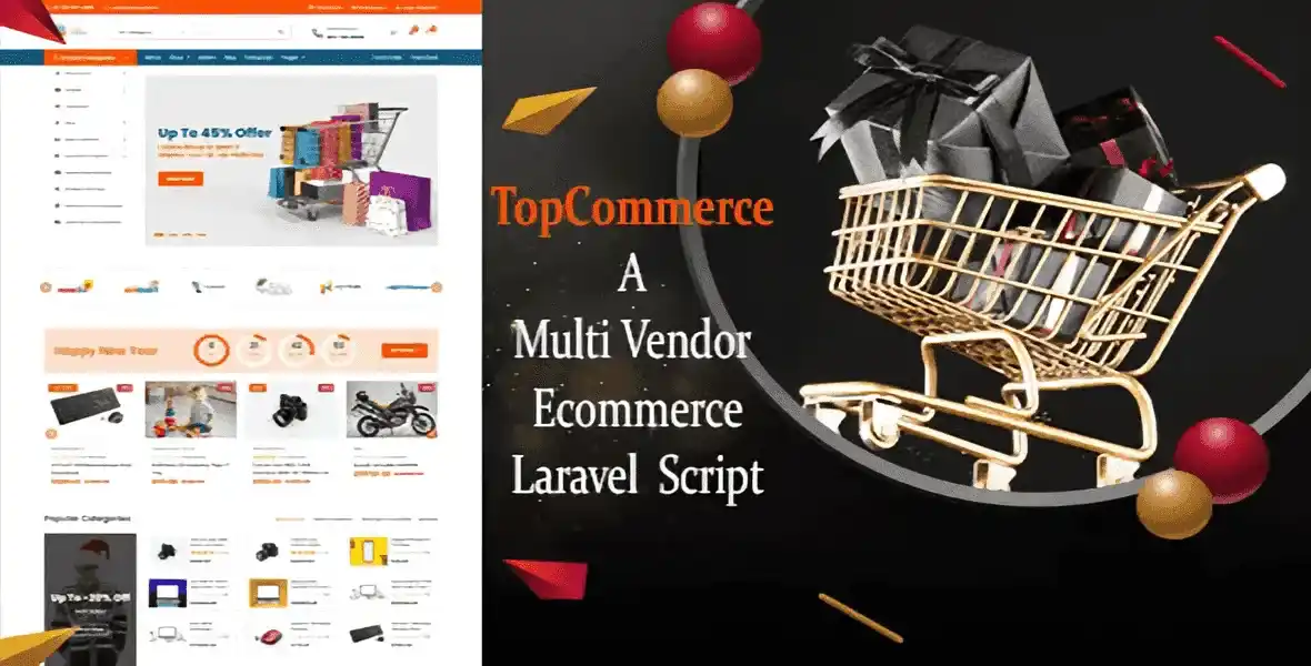 TopCommerce Laravel multi vendor ecommerce script marketplace platform