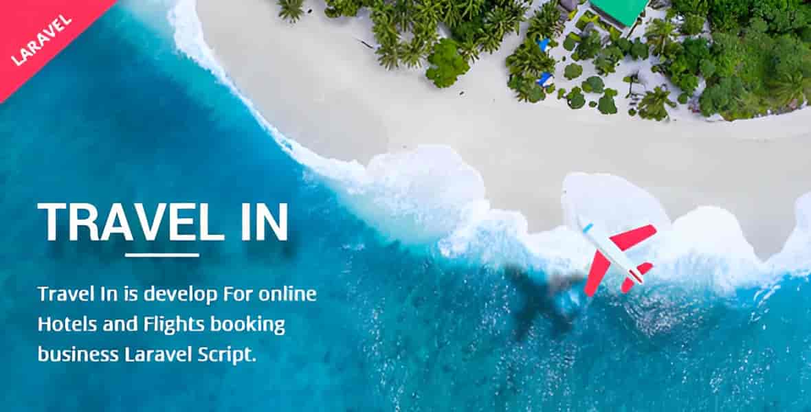 Travelin hotel and flight booking Laravel script interface
