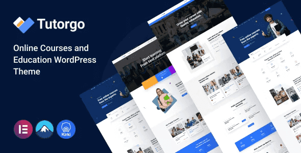 Tutorgo Tutor LMS WordPress theme for online courses and education websites