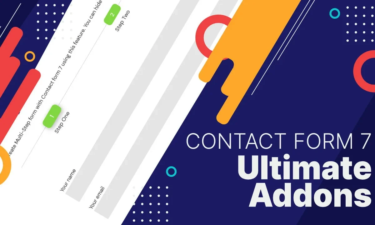 Contact Form 7 Pro addon plugin interface showing form builder features and integrations