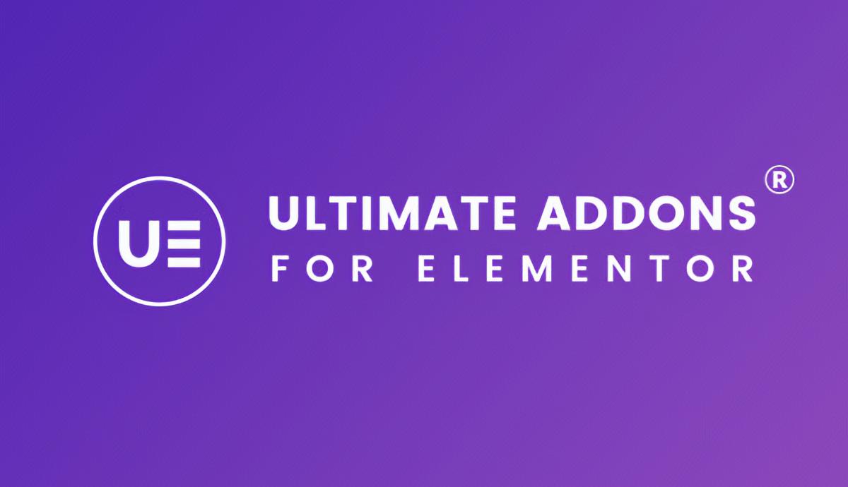 Ultimate Addons for Elementor premium widget collection interface showing creative design elements for WordPress page builder