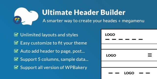 Ultimate Header Builder for WPBakery WordPress plugin