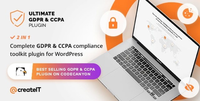 Ultimate WordPress GDPR Compliance Toolkit plugin dashboard showing cookie consent and data protection management features