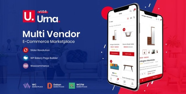 Urna all-in-one WooCommerce WordPress theme with responsive design and multiple demo layouts
